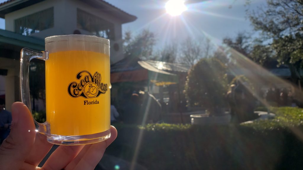 Brewers Bash Sample Mug Picture With Sunset in the background